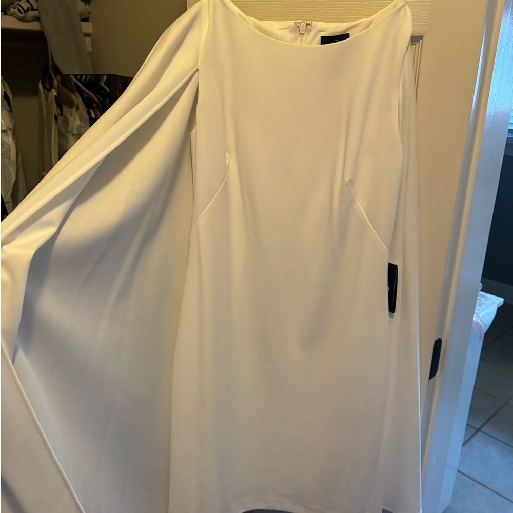 Ivory cape dress